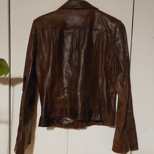 DKNY lamb leather jacket Size 10